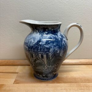 Classic Blue and White Ceramic Jug